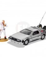 Back to the Future Diecast Model 1/36 DeLorean and Doc Brown figúrka